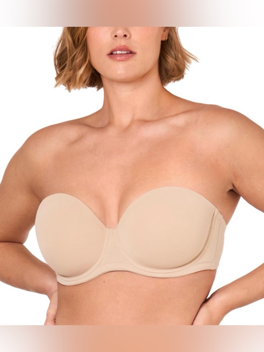 DELIMIRA  Size 34H Beige Strapless Bras
Full Coverage, Underwire NWT